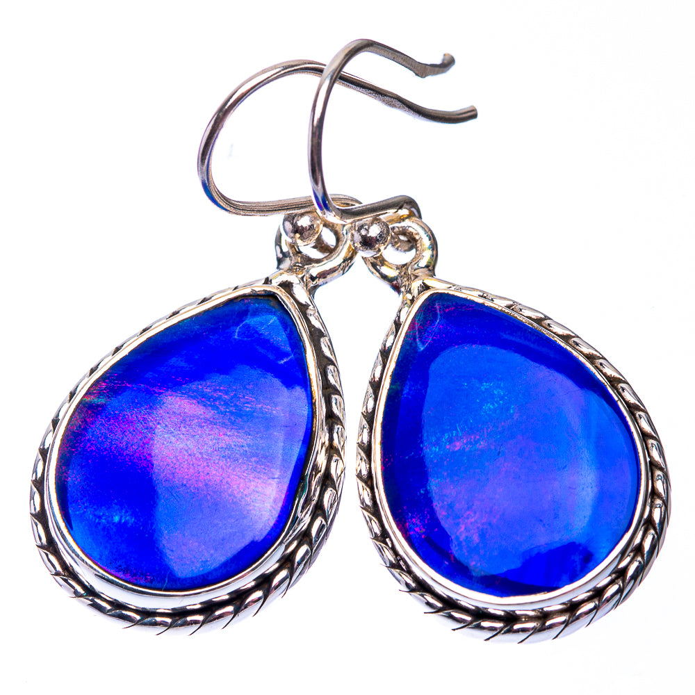 Aura Opal Earrings 1 3/8" (925 Sterling Silver) E432282