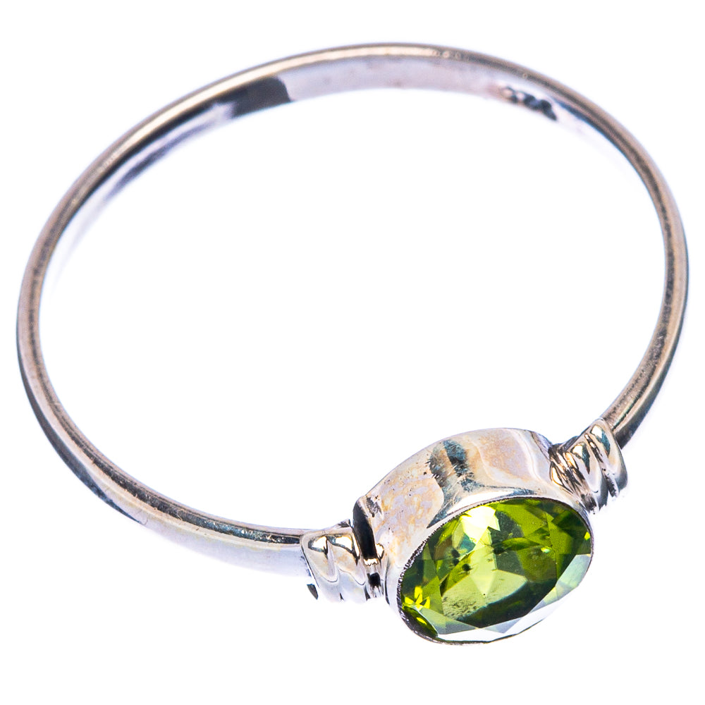 Peridot Dainty Ring Size 8.75 (925 Sterling Silver) R146905