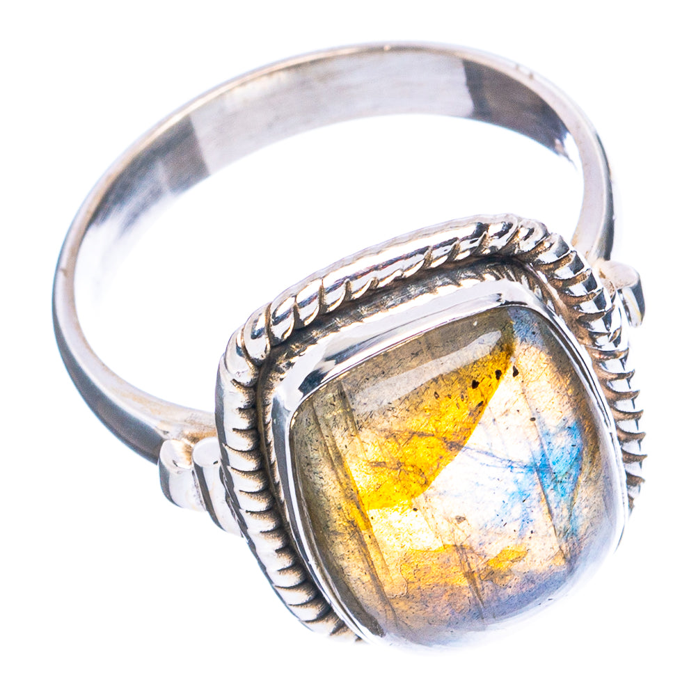 Labradorite Ring Size 7.25 (.925 Sterling Silver)