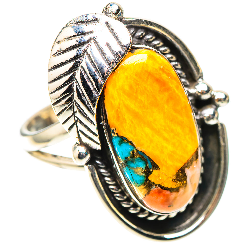 Spiny Oyster Turquoise Ring Size 8.75 (925 Sterling Silver) RING138341