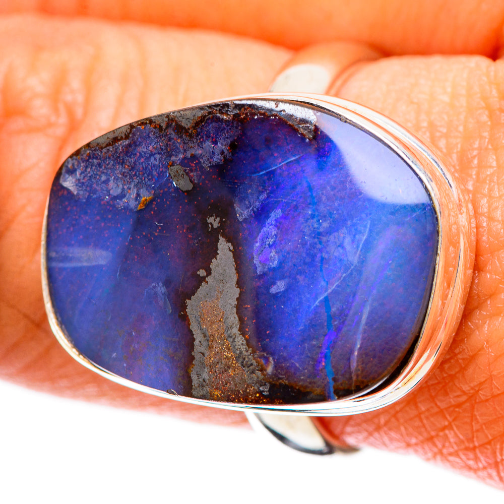 Boulder Opal Ring Size 9 (925 Sterling Silver) RING137882
