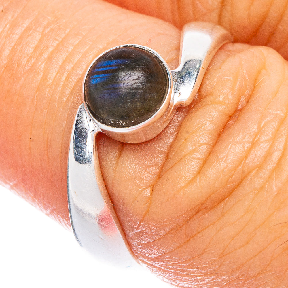 Labradorite Dainty Ring Size 6.5 (925 Sterling Silver) R147056