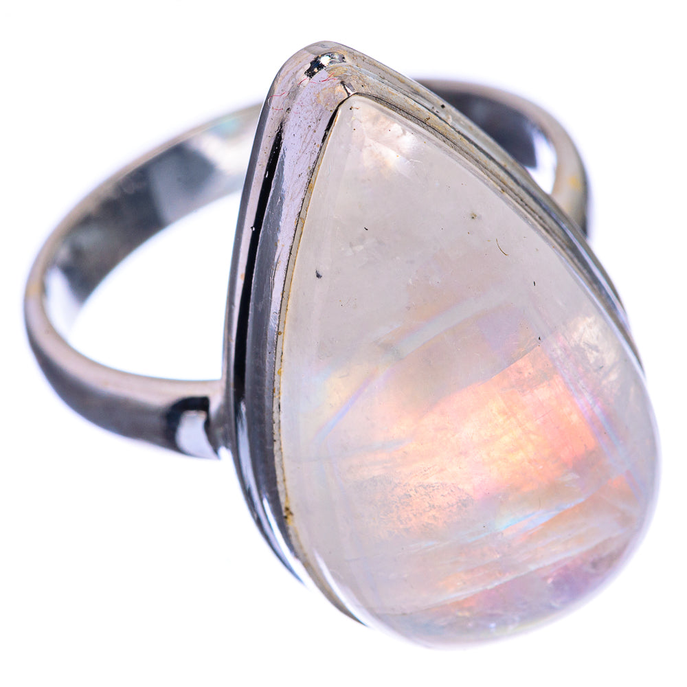 Rainbow Moonstone Ring Size 8.25 (925 Sterling Silver) R142137
