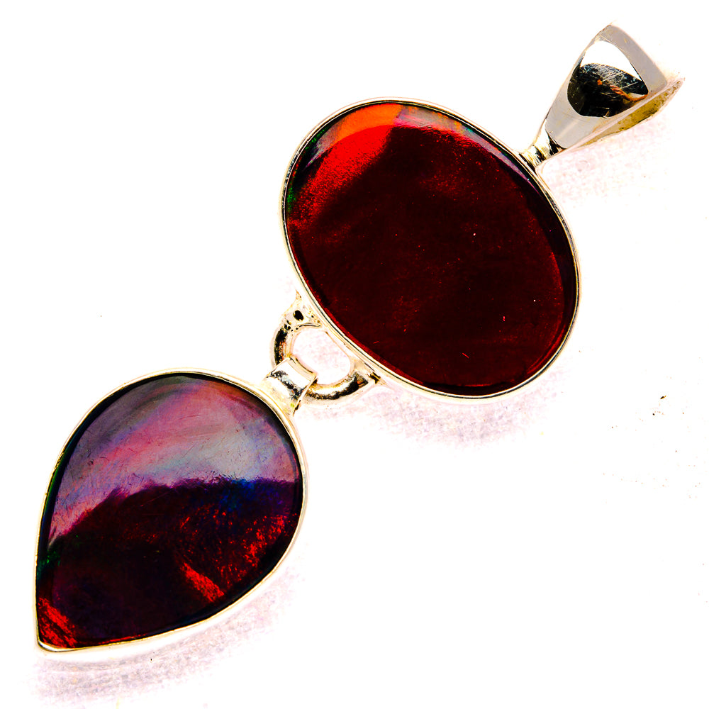 Aura Opal Pendant 1 3/4" (925 Sterling Silver) PD37947