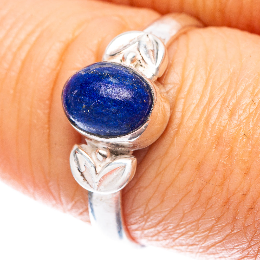 Lapis Lazuli Ring Size 8.25 (925 Sterling Silver) R5582