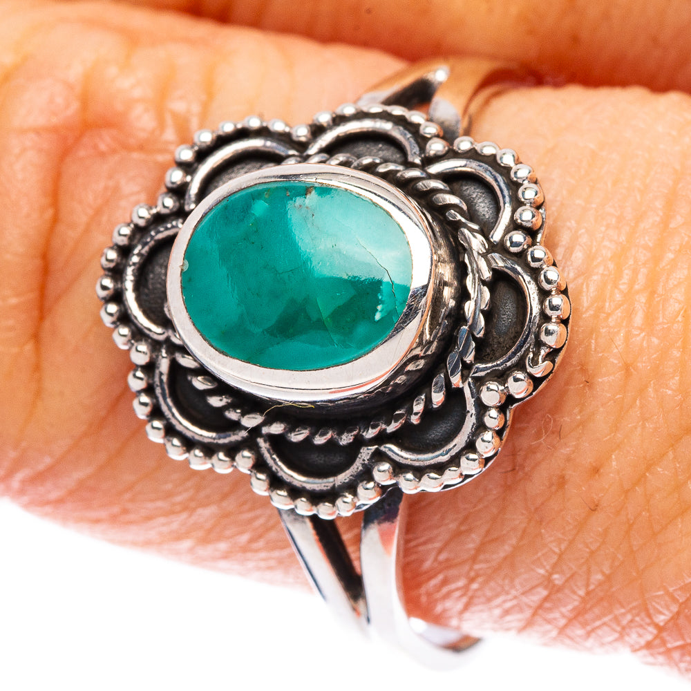 Arizona Turquoise 925 Sterling Silver Ring Size 9.5 Ana Co R2422
