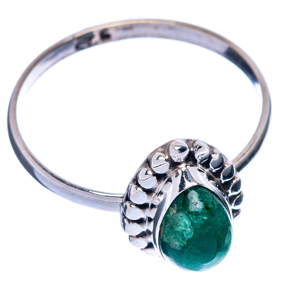 Emerald Dainty Ring Size 6.75 (925 Sterling Silver) R145379