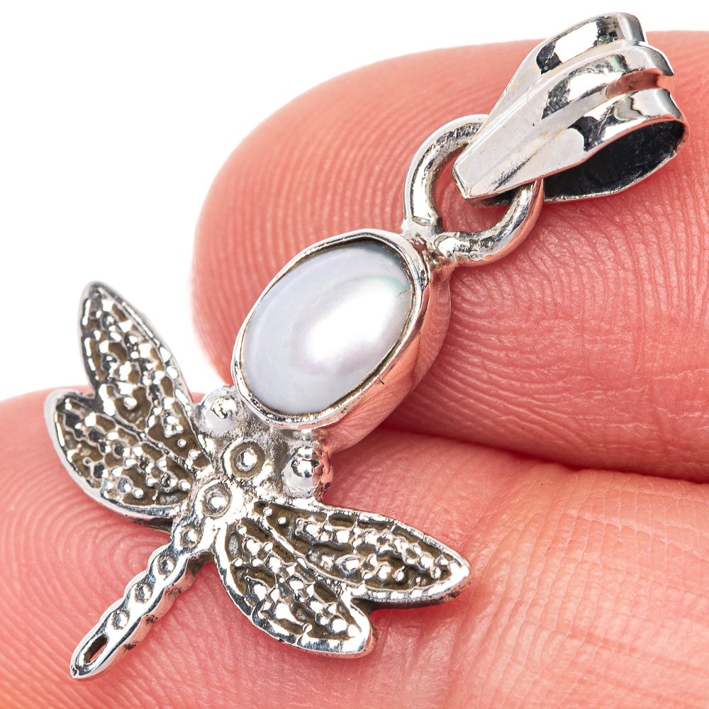 Cultured Pearl Dainty Pendant 1 1/8" (925 Sterling Silver) P39901