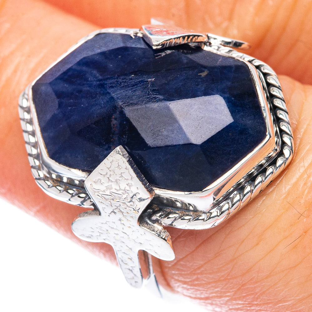 Premium Lapis Lazuli 925 Sterling Silver Ring Size 7 (925 Sterling Silver) R2718