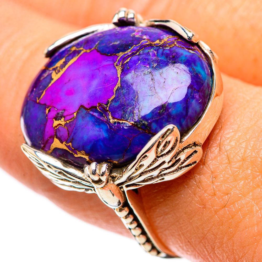 Purple Copper Composite Turquoise Ring Size 9.75 (925 Sterling Silver) RING138781