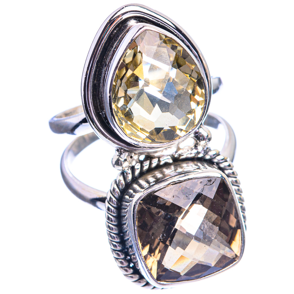 Large Topaz Ring Size 7 (925 Sterling Silver) R142331