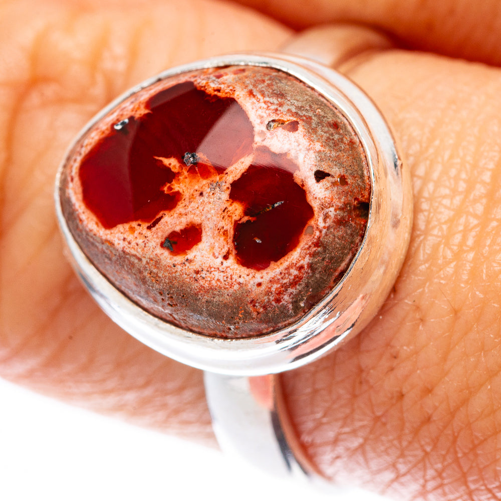 Rare Mexican Fire Opal Ring Size 8.75 (925 Sterling Silver) R2153