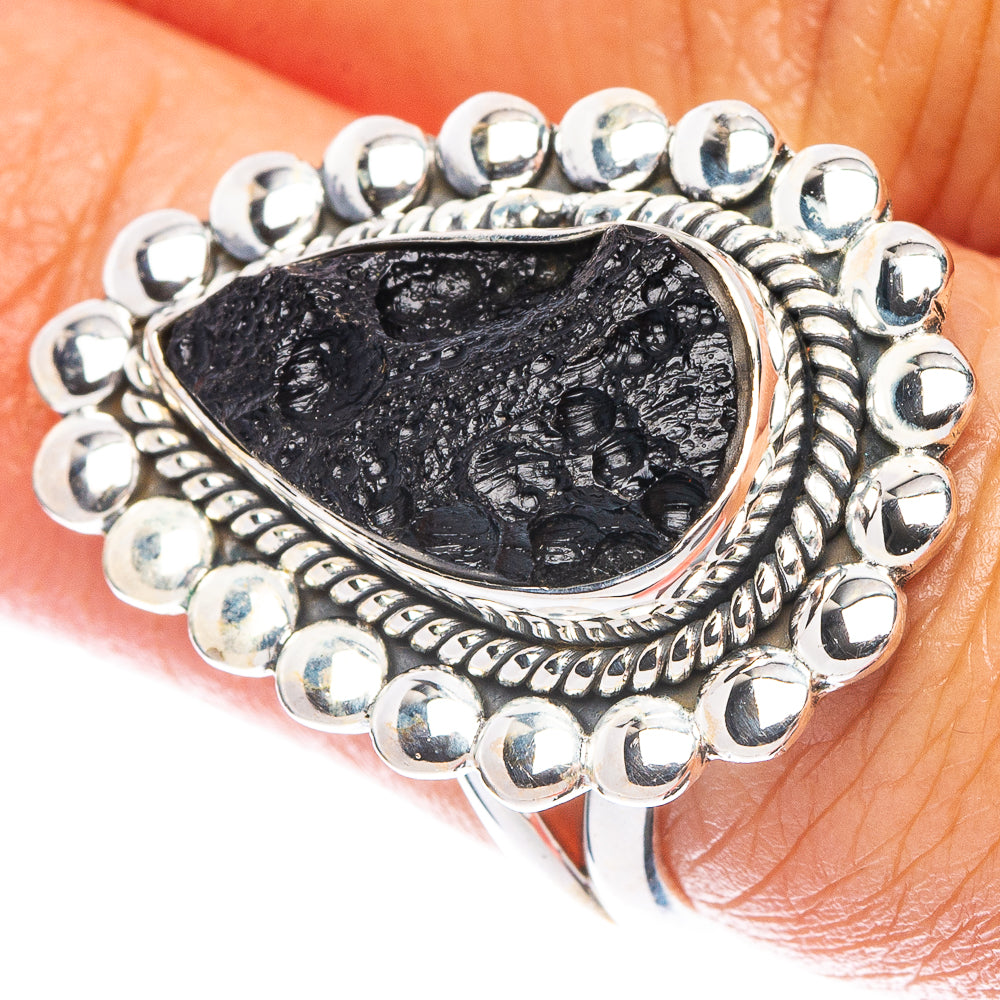 Tektite Ring Size 7 (925 Sterling Silver) R6919