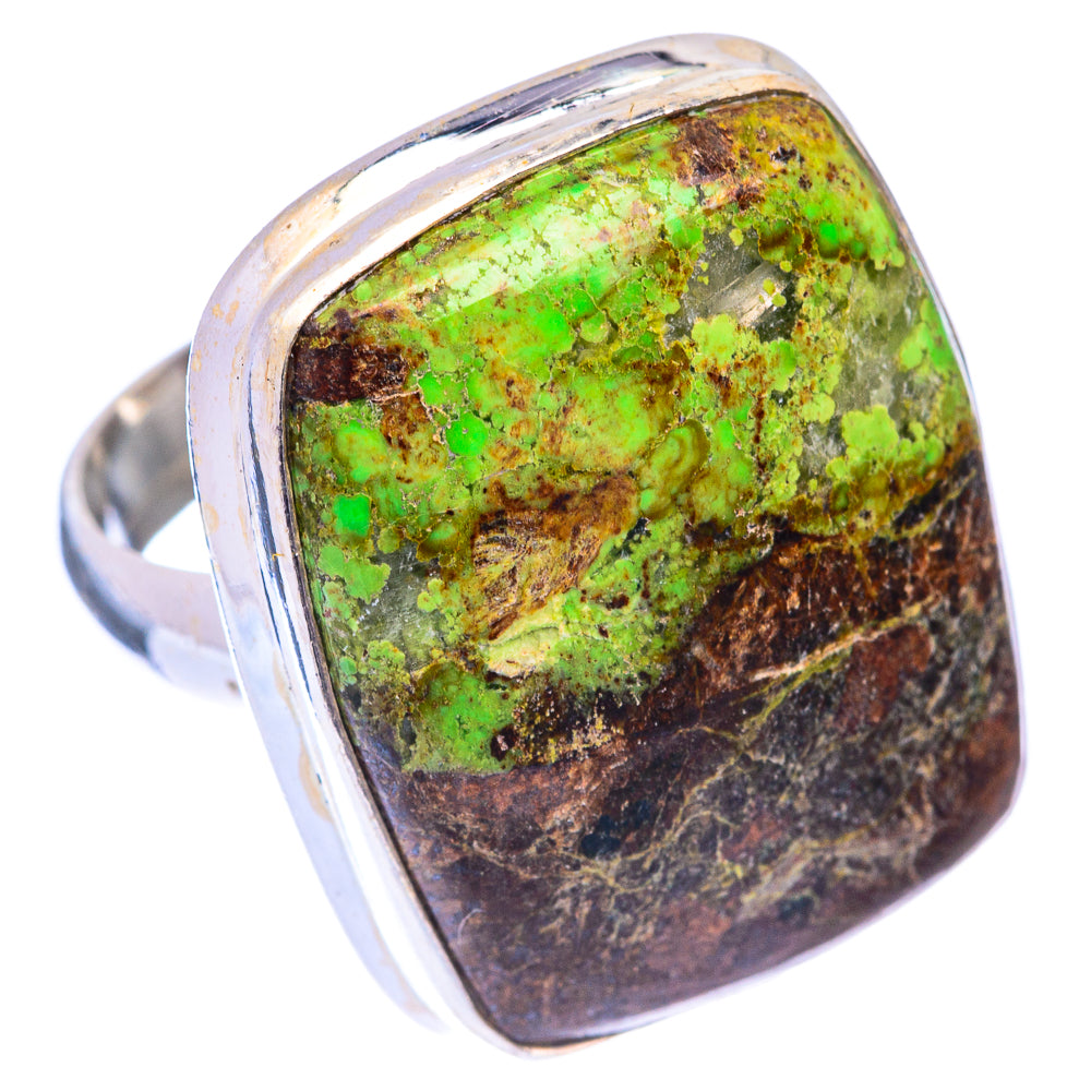 Gaspeite Ring Size 6.5 (925 Sterling Silver) R141055
