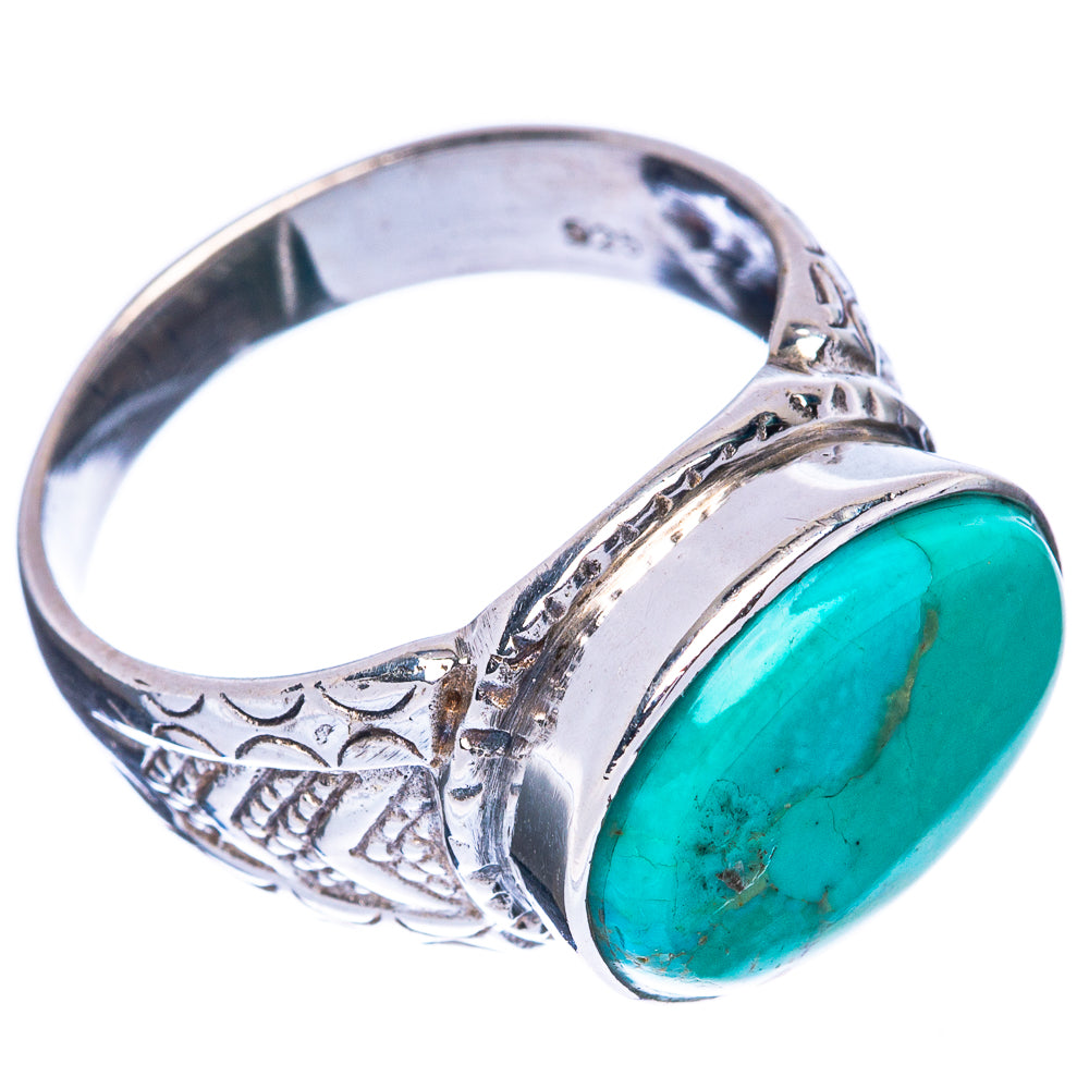 Rare Arizona Turquoise Ring Size 7.5 (925 Sterling Silver) R2967