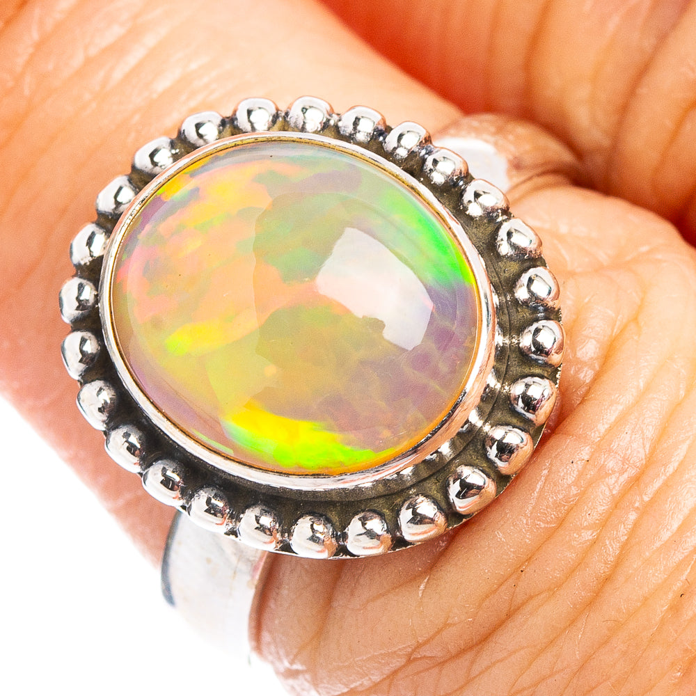 Rare Ethiopian Opal Ring Size 6.5 (.925 Sterling Silver)