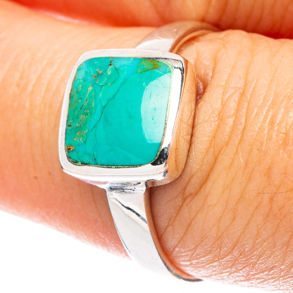 Rare Arizona Turquoise Ring Size 8 (925 Sterling Silver) R4900