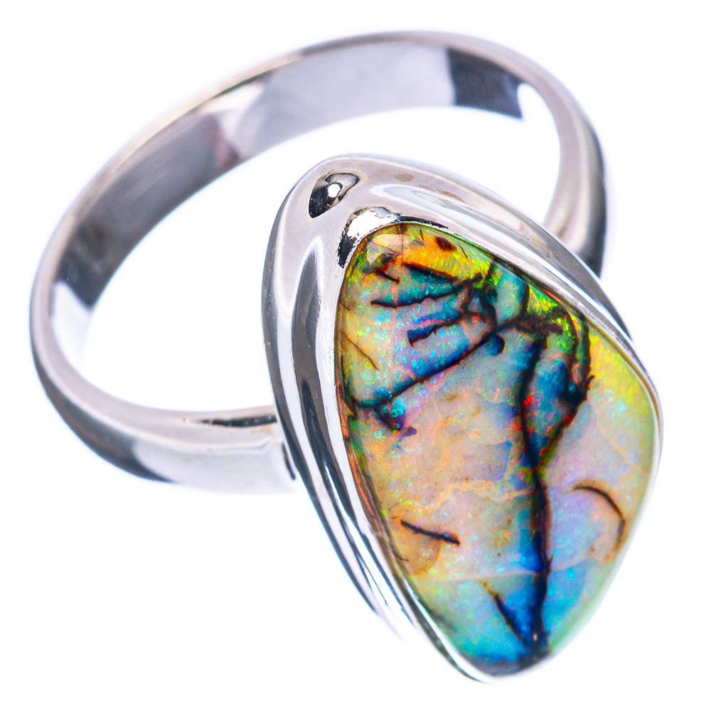 Rare Sterling Opal Ring Size 6.25 (925 Sterling Silver) R2834