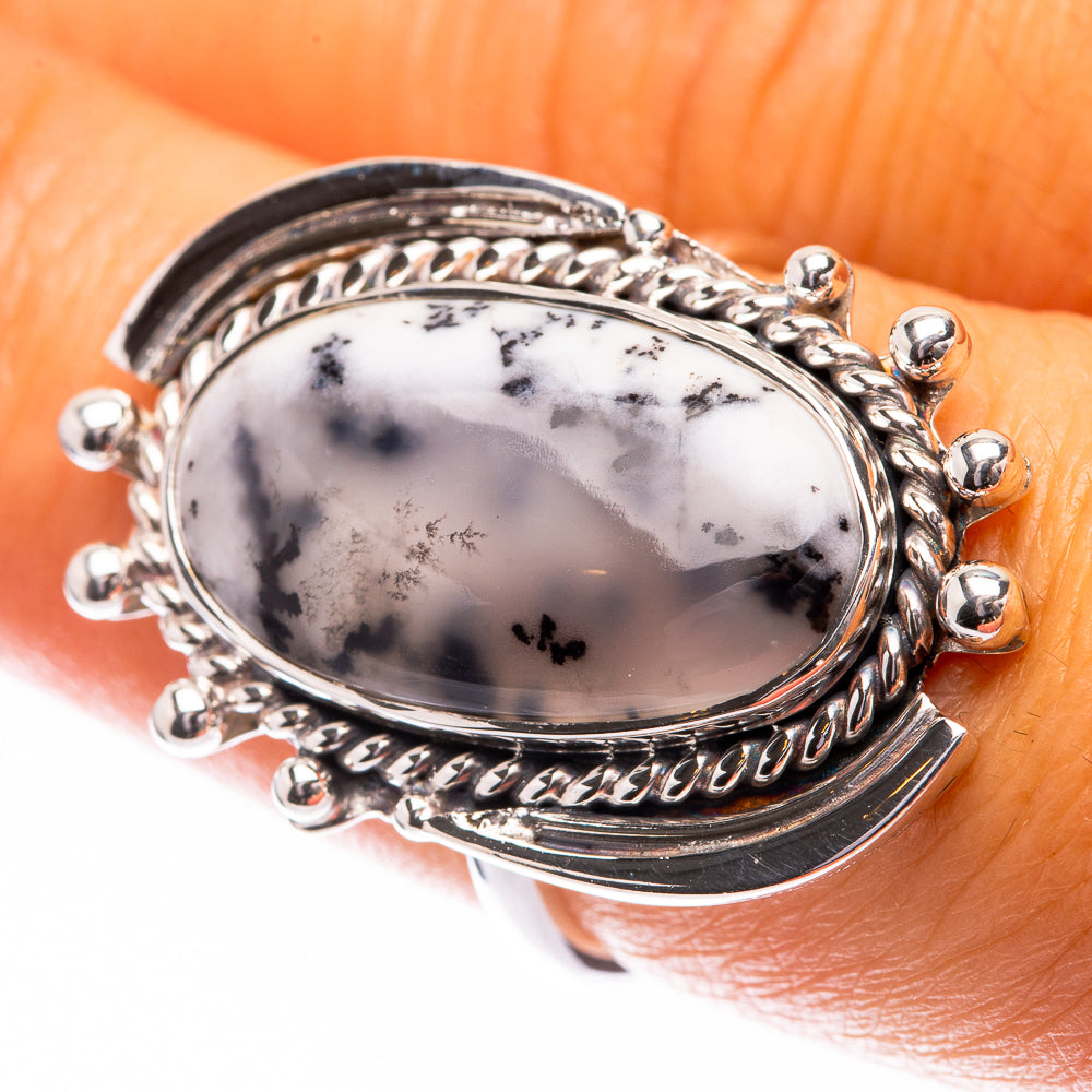 Premium Dendritic Opal Ring Size 7.25 (925 Sterling Silver) R141829