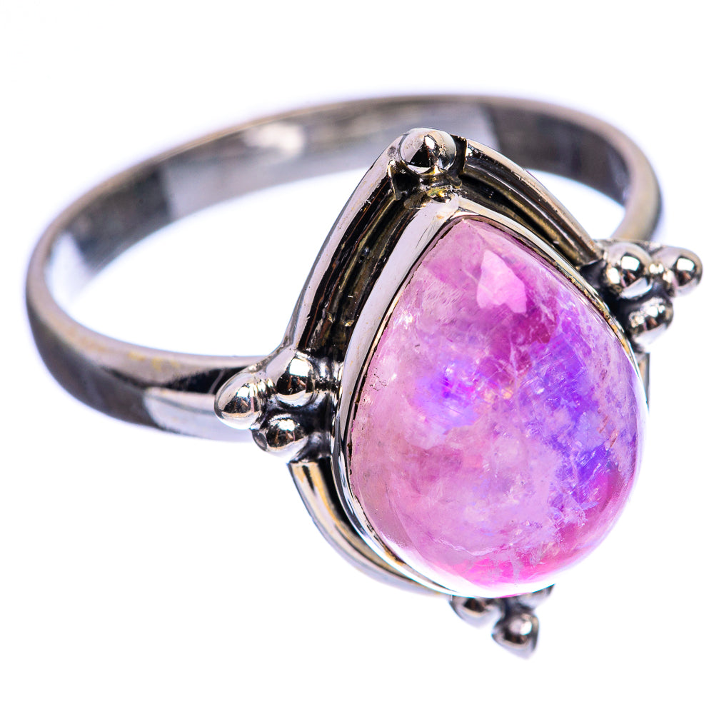Pink Moonstone Ring Size 10 (925 Sterling Silver) R142962