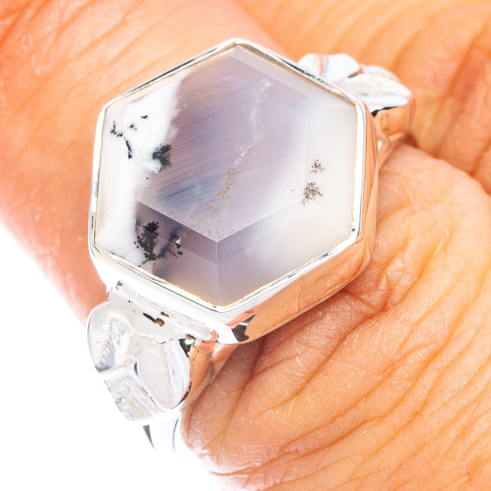 Premium Dendritic Opal Ring Size 6.75 (925 Sterling Silver) RING7782