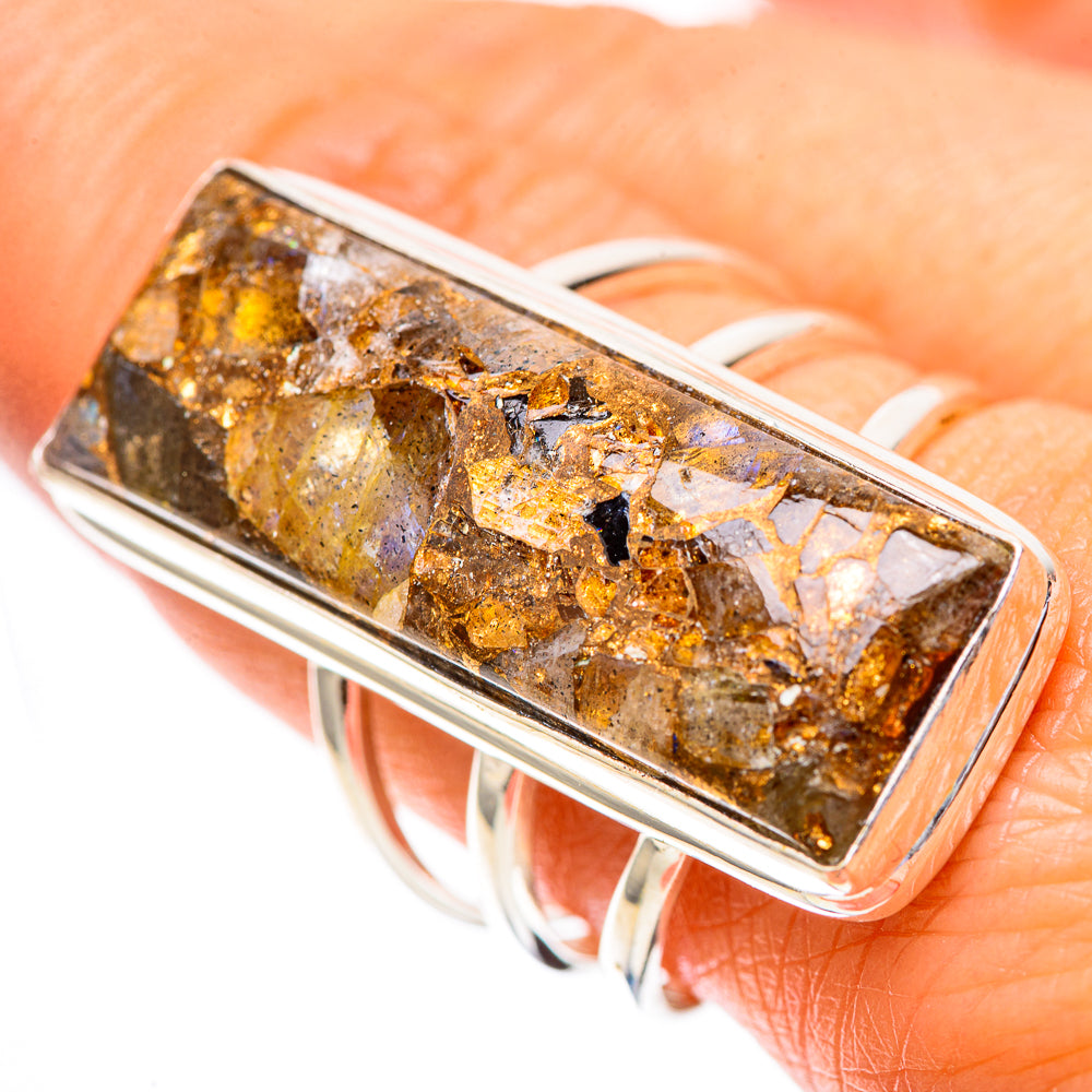 Large Brecciated Labradorite Ring Size 9.75 (925 Sterling Silver) RING137939