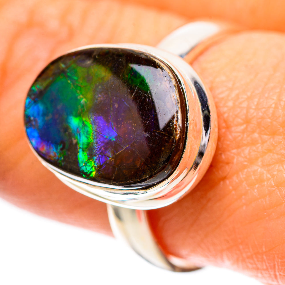 Canadian Ammolite 925 Sterling Silver Ring Size 9 (925 Sterling Silver) RING139323