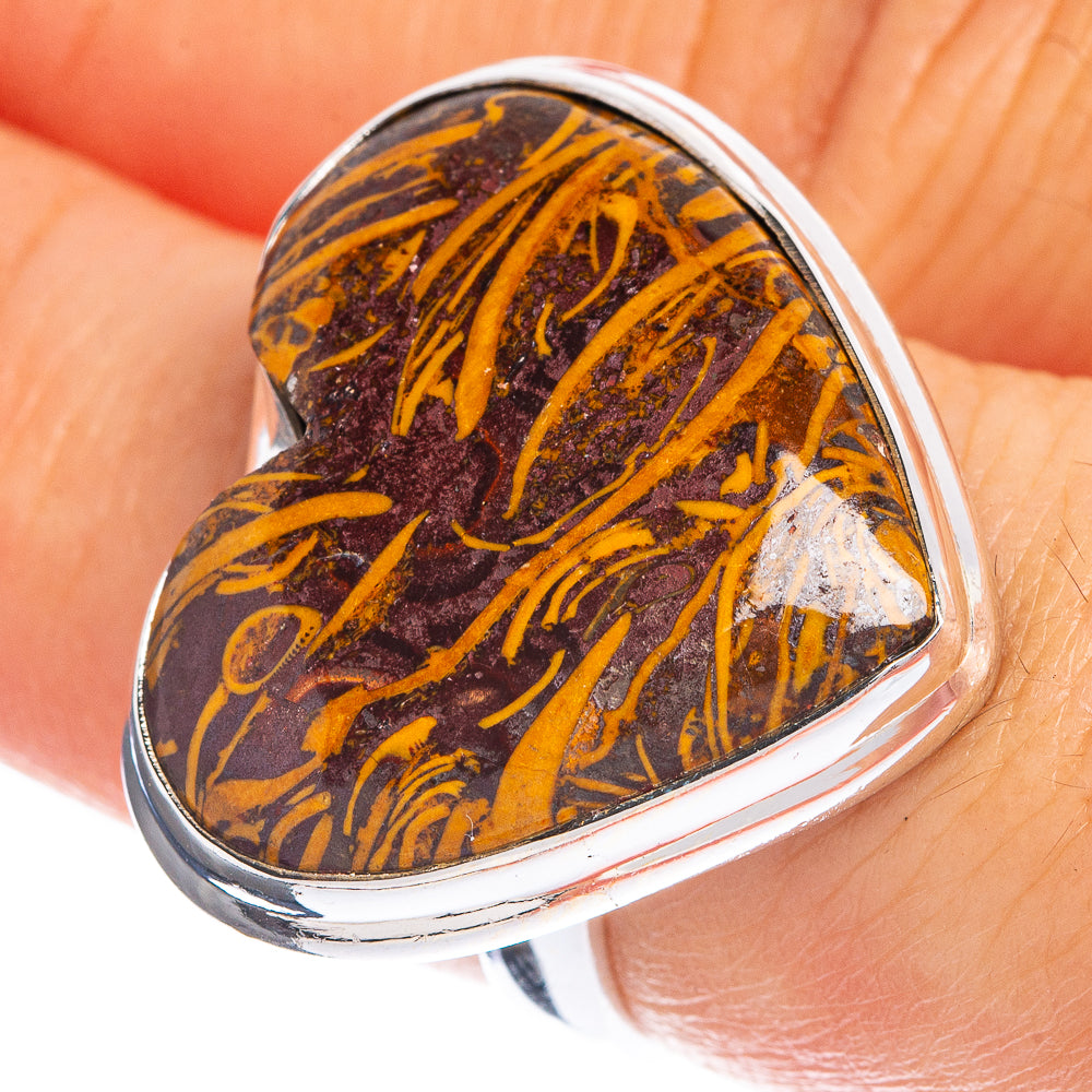 LargeCoquina Jasper Ring Size 7 (925 Sterling Silver) R144315