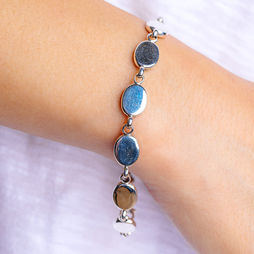 Mohave Turquoise Bracelet 7 3/4" (.925 Sterling Silver)