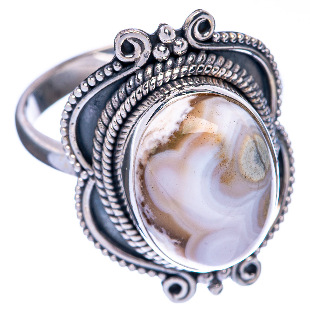 Ocean Jasper Ring Size 10.75 (925 Sterling Silver) R144606