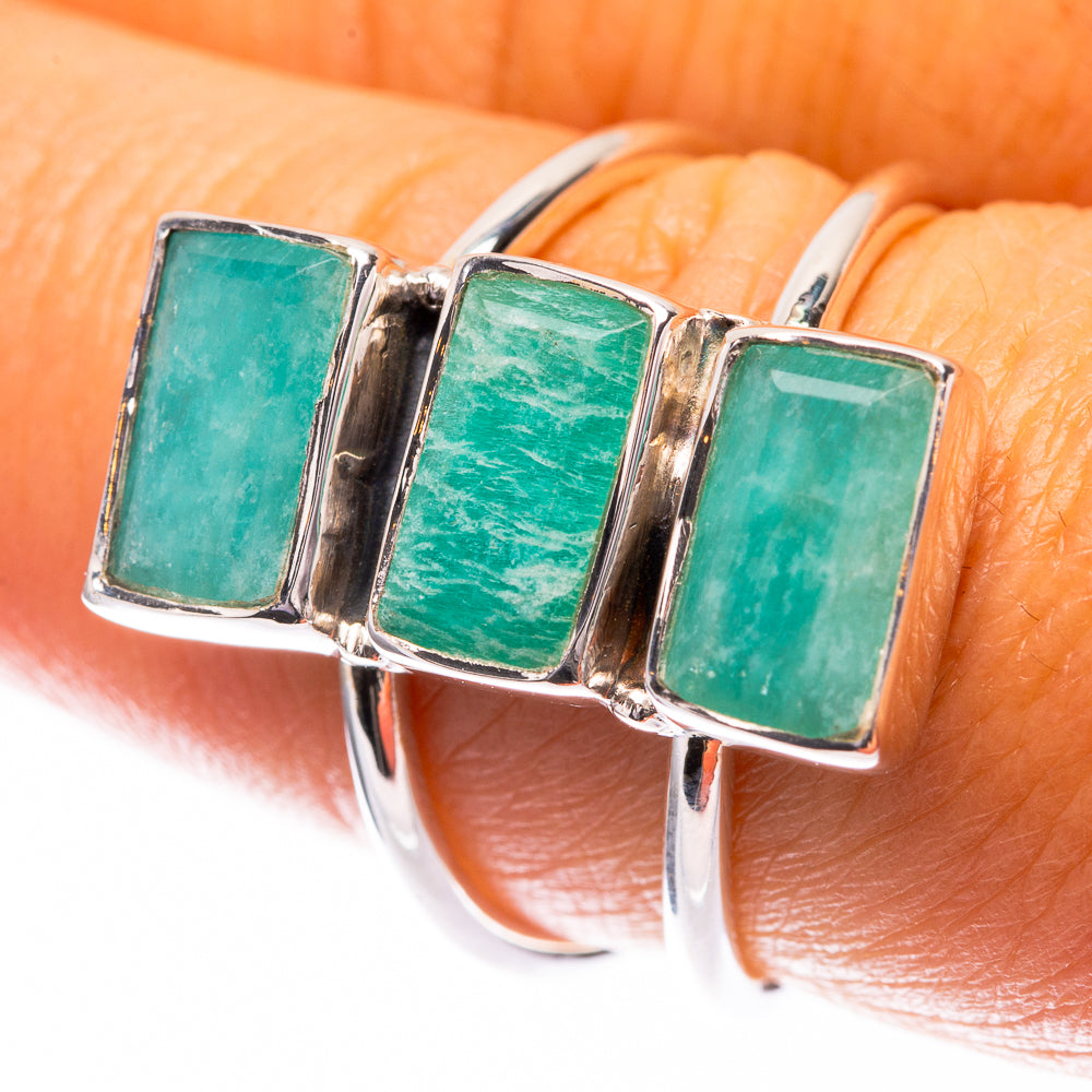 Premium Amazonite Ring Size 7.75 (925 Sterling Silver) R141817