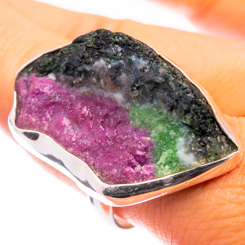 Large Ruby Zoisite Ring Size 10 (925 Sterling Silver) R141355