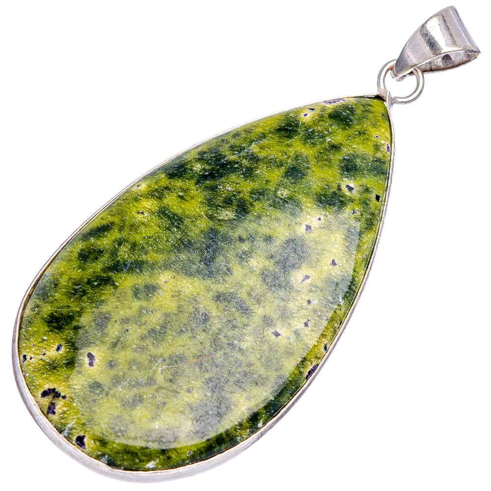 Stichtite Pendant 2 3/8" (Silver Plated)