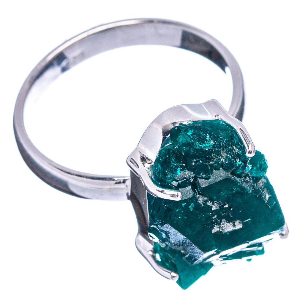 Rare Dioptase Ring Size 6 (.925 Sterling Silver)