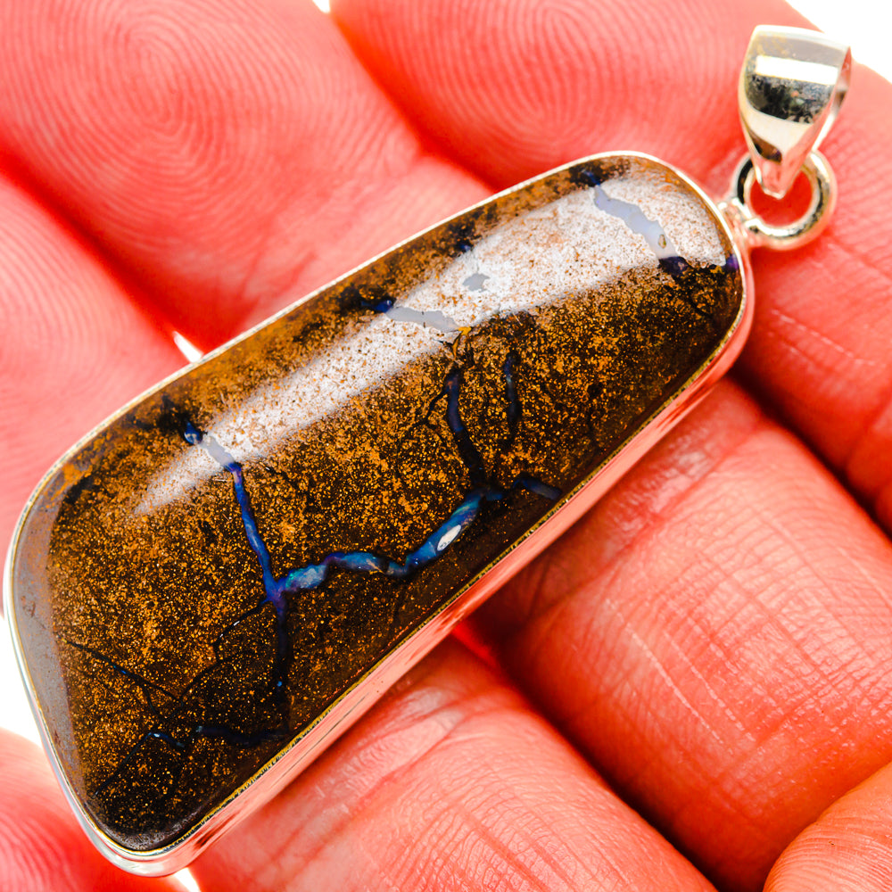 Boulder Opal Pendant 2 1/4" (925 Sterling Silver) PD38189