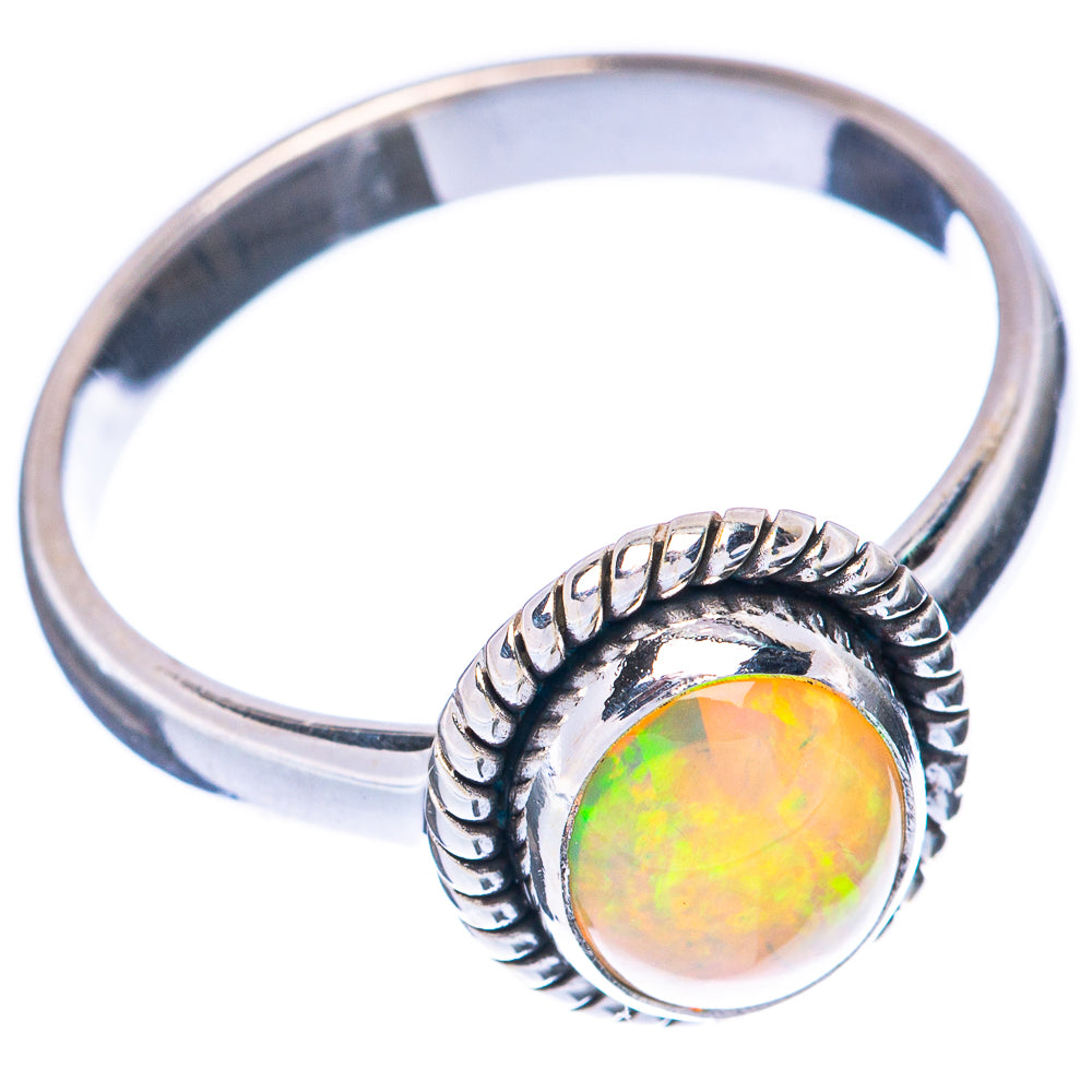 Rare Ethiopian Opal Ring Size 7.75 (925 Sterling Silver) R2016
