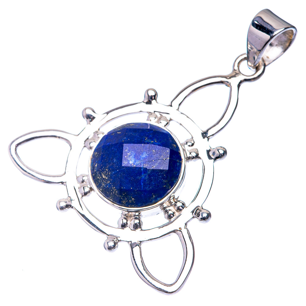Premium Lapis Lazuli Pendant 1 1/2" (925 Sterling Silver) P38798