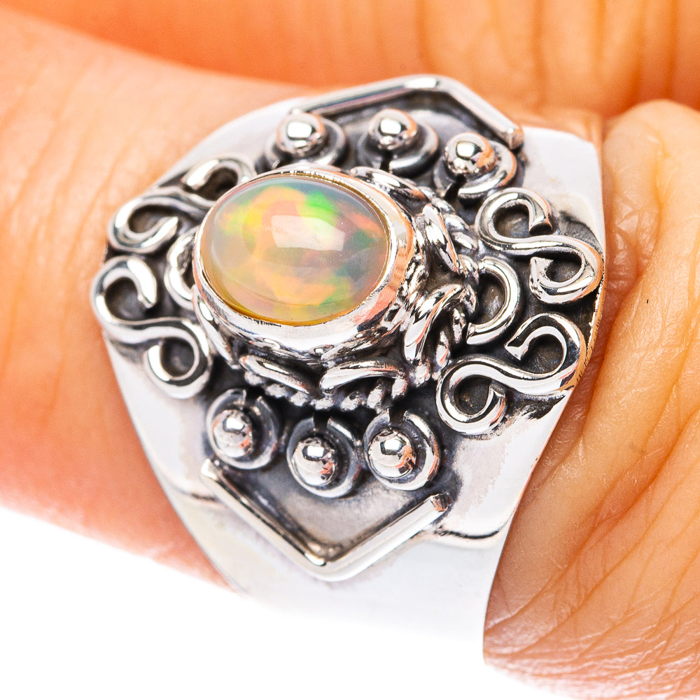 Rare Ethiopian Opal Ring Size 7 (925 Sterling Silver) R4417