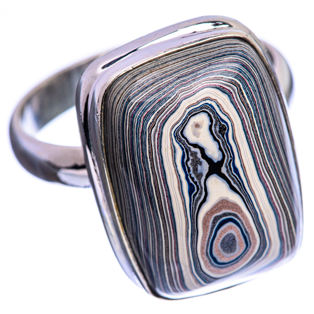 Fordite Ring Size 10.25 (925 Sterling Silver) R142980