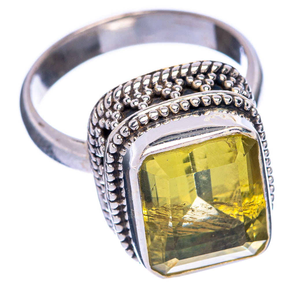 Faceted Citrine Ring Size 6.75 (925 Sterling Silver) R144600