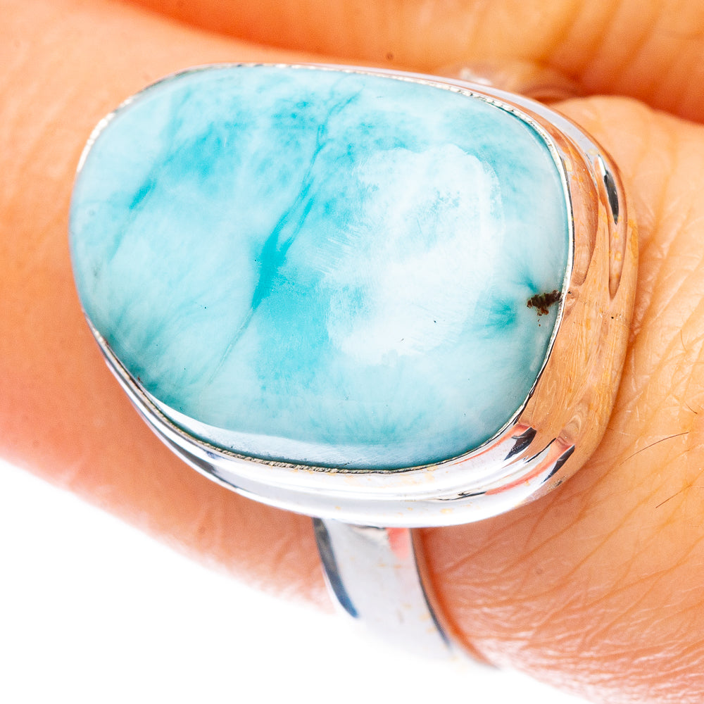 Larimar Ring Size 7.75 (925 Sterling Silver) R2245