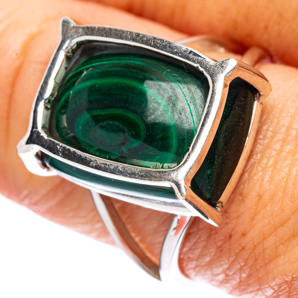 Asc Premium Malachite Ring Size 9 (925 Sterling Silver) R3444