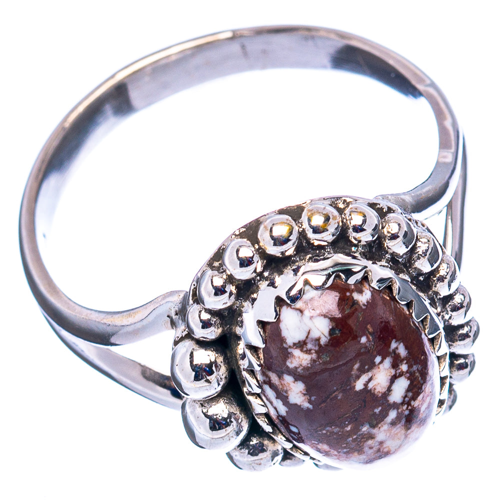 Wild Horse Jasper Ring Size 8.25 (.925 Sterling Silver)