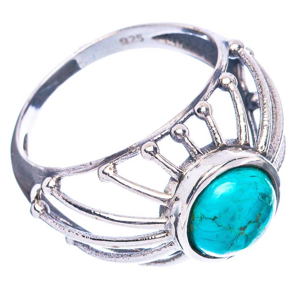 Rare Arizona Turquoise Ring Size 7.5 (925 Sterling Silver) R4715