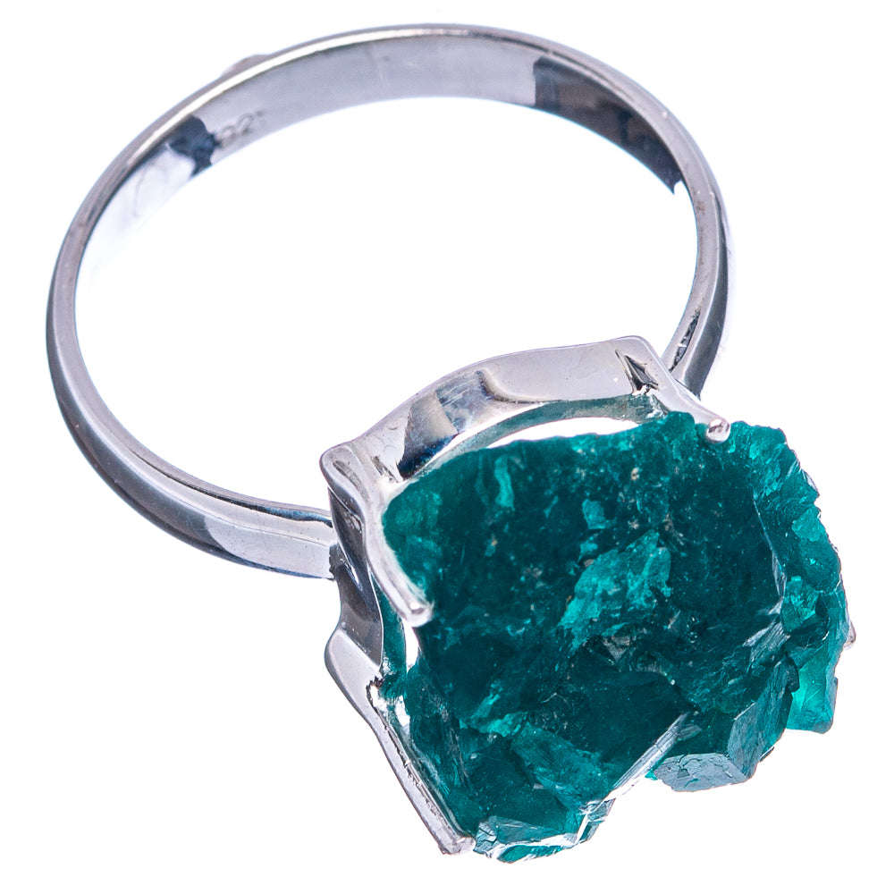 Rare Dioptase Ring Size 8 (.925 Sterling Silver)