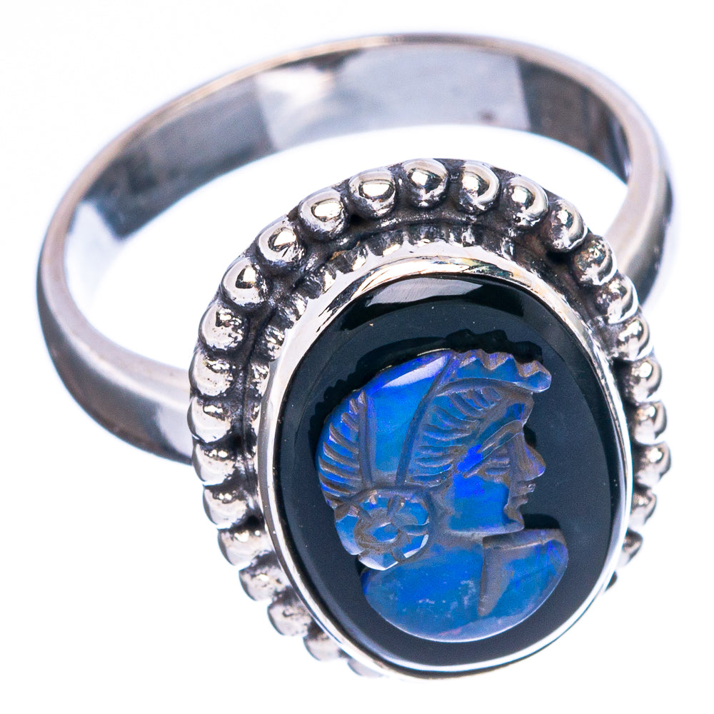 Opal Cameo Ring Size 6 (925 Sterling Silver) R5091