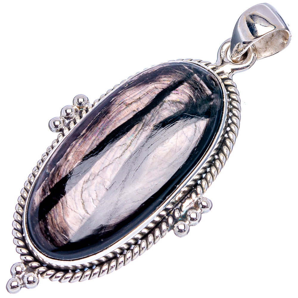 Premium Hypersthene Pendant 2 1/8" (.925 Sterling Silver)