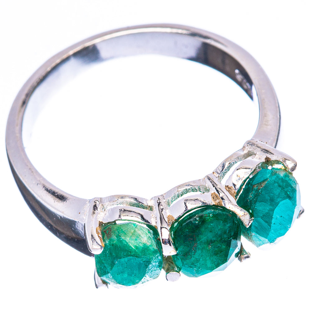 Green Sillimanite  Dainty Ring Size 6.75 (925 Sterling Silver) R5185