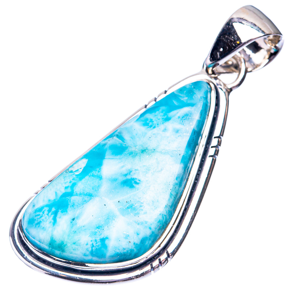 Larimar Pendant 1 3/4" (925 Sterling Silver) P38709