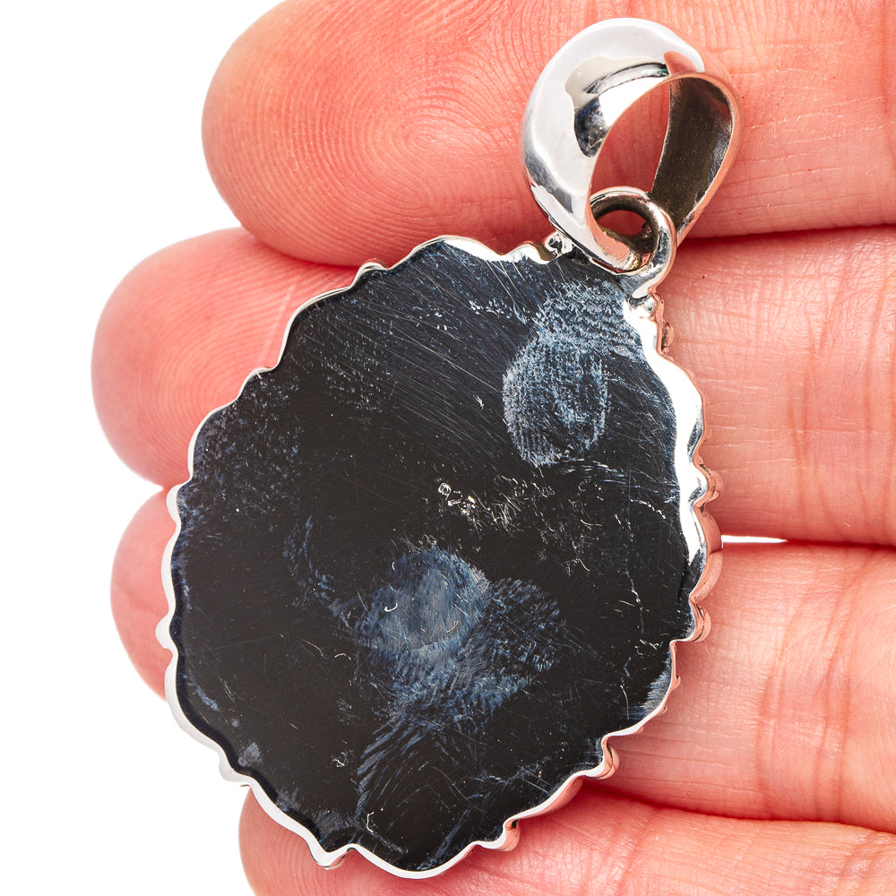 Golden Hills Turquoise Native Style Pendant 1 7/8" (.925 Sterling Silver) Exclusive